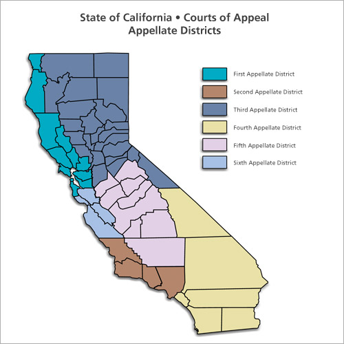 District Courts of Appeal Regional Map DCA