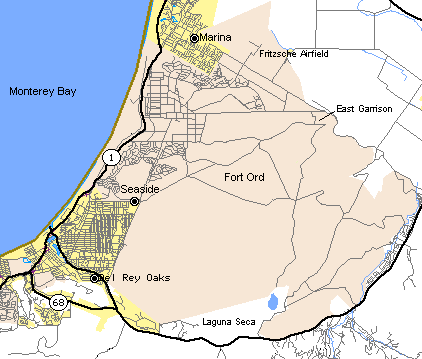 Area Map of Fort Ord
