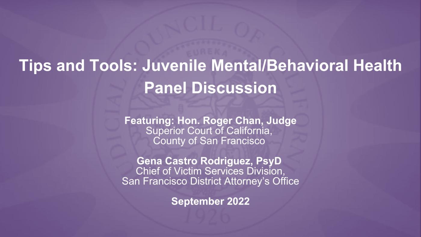 10-Tips-and-Tools-Juvenile-Mental-Health-Panel-Discussion