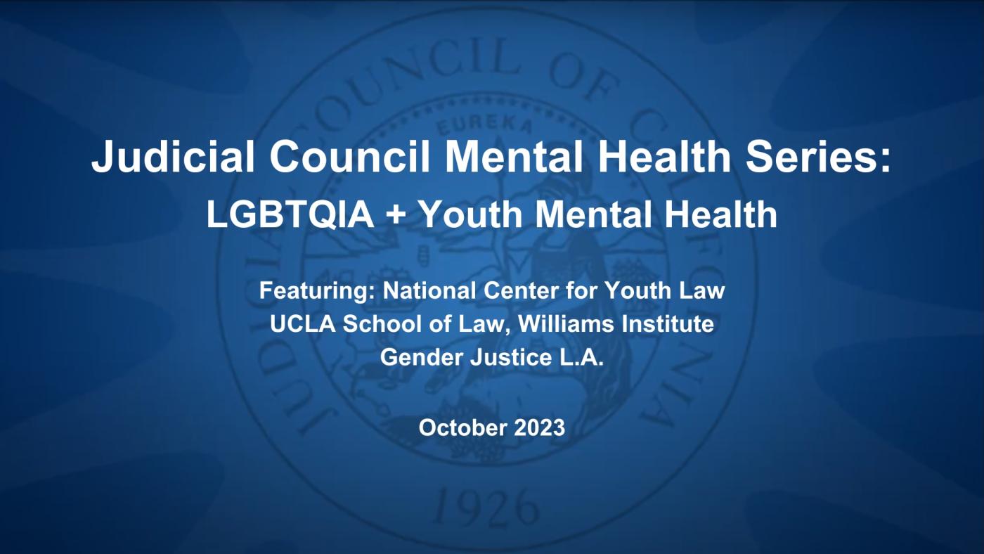 LGBTQIA+ Youth and Mental Health Webinar