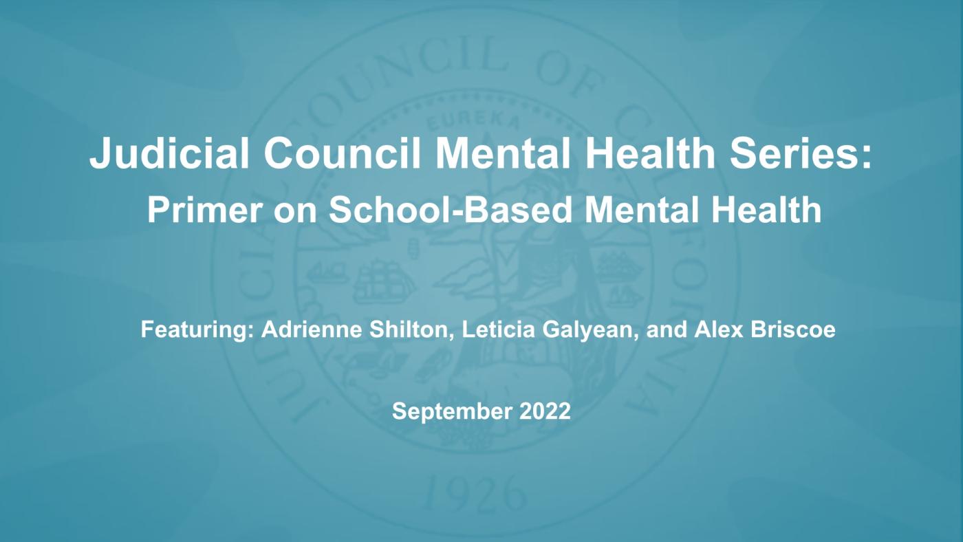 Primer on School-Based Mental Health Services, Support, and Care
