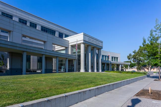 Building with the word Courthouse written on it, located in Yolo County